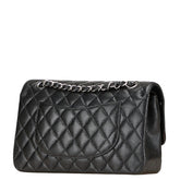 シャネル ココマーク マトラッセ25 ダブルフラップ チェーン ショルダーバッグ ブラック キャビアスキン レディース CHANEL 【中古】